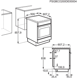 Керамическая плита Electrolux (50 см), LKR564200X