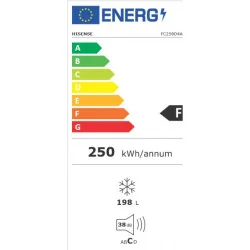 Sügavkülmkirst Hisense, 198 L, kõrgus 86 cm, valge, FC258D4AW1
