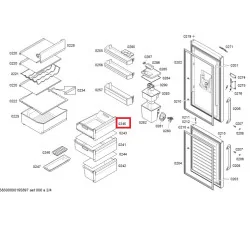 BOSCH/ SIEMENS külmiku sügavkülma ülemine sahtel 00773914