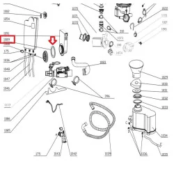 Nõudepesumasina vee sisselaskeahela tihend HANSA/Haier/Candy/Baumatic 673001500019
