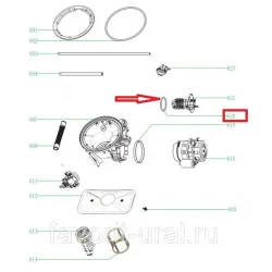 Nõudepesumasina küttekeha tihend 673001500115