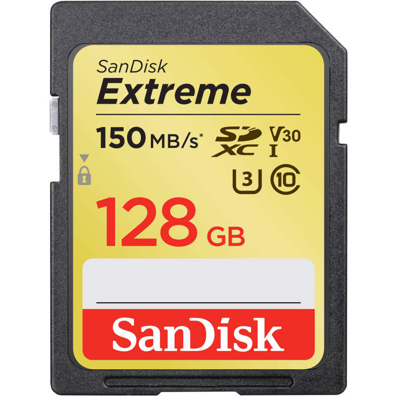 SDXC mälukaart SanDisk Extreme (128 GB), SDSDXV5-128G-GN