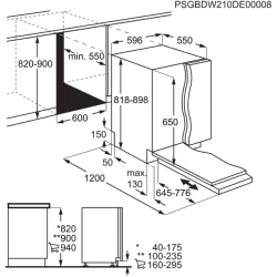 Интегрируемая посудомоечная машина Electrolux (9 комплектов посуды)