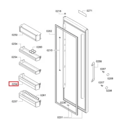 BOSCH/ SIEMENS külmiku ukseriiul 11025176