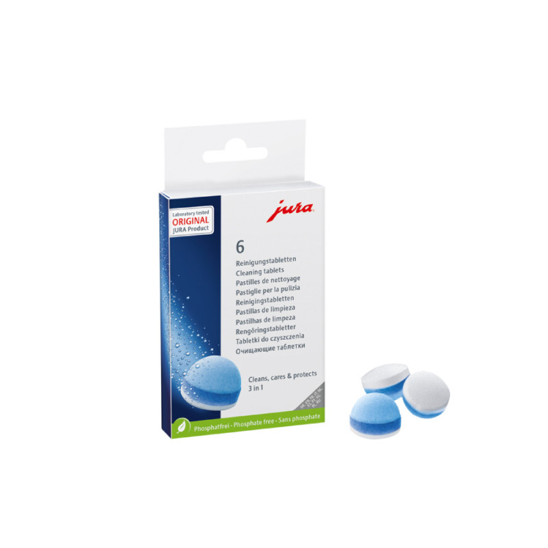 3-фазные таблетки для очистки JURA (6 шт), 24225