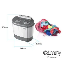 Poolautomaatne pesumasin Camry, 3 kg + tsentrifuug, CR8052