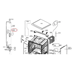Nõudepesumasina õhukanali tihend 1882630100