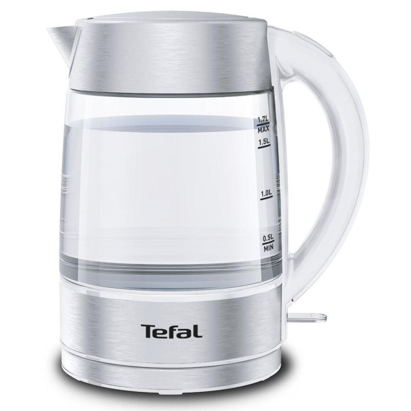 Veekeetja Tefal, 1.7 L, klaasist korpus, valge, KI772138