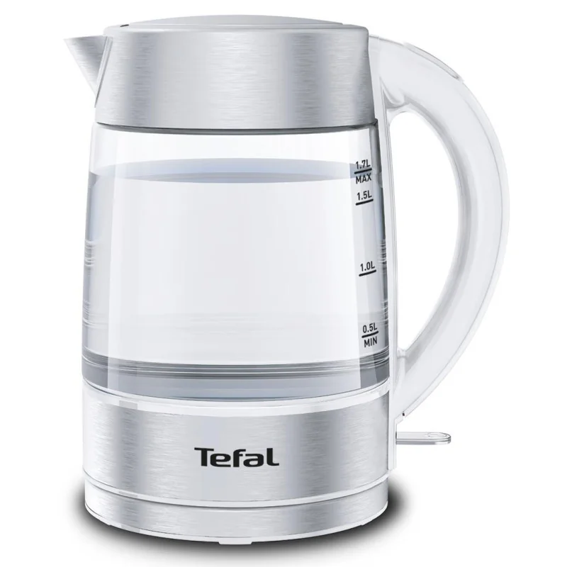 Veekeetja Tefal, 1.7 L, klaasist korpus, valge, KI772138