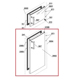 BEKO külmiku uks 4642670100
