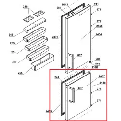 BEKO külmiku uks 4634700110