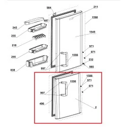 BEKO külmiku uks 4692610400