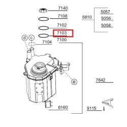 уплотнитель крышки контейнера для соли посудомоечной машины Beko 1766470100