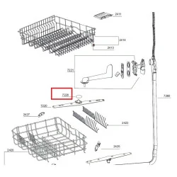 Уплотнительное кольцо верхнего разбрызгивателя BEKO 1800720800