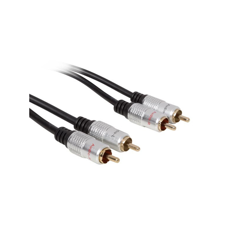 2 x RCA AUDIO pistik - 2 x RCA AUDIO pistik, 10M