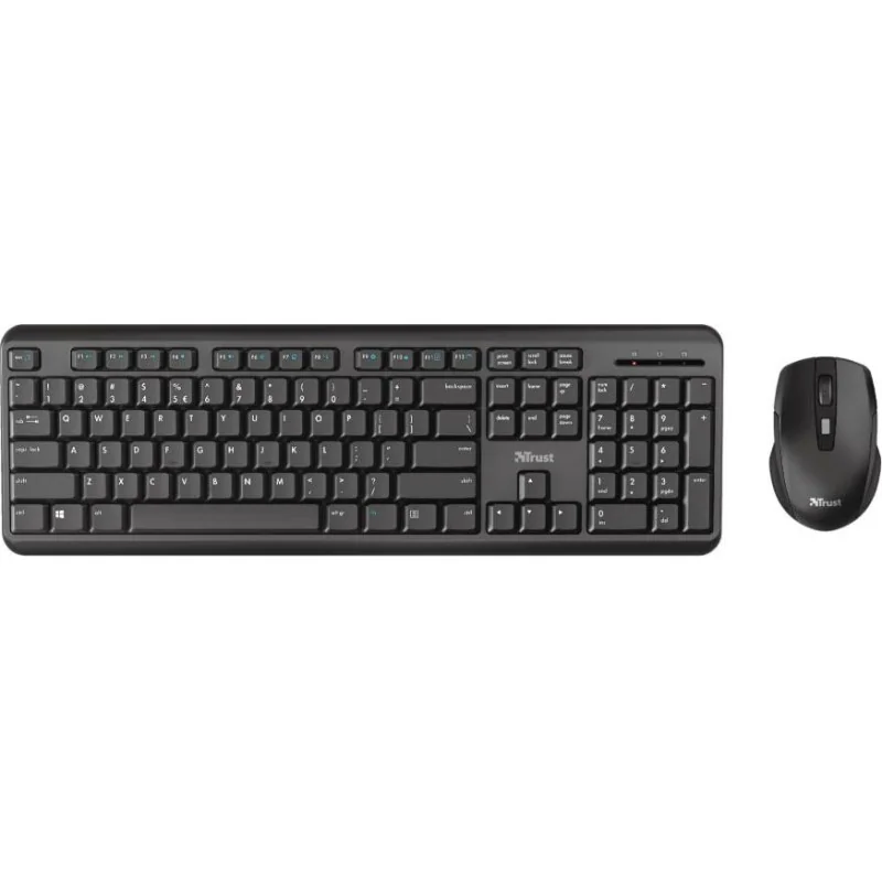Juhtmevaba klaviatuur + hiir Trust ODY Wireless Silent (EST)