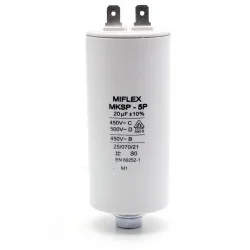 Mootori käivituskondensaator 20mF 450V CBB60, H7582274