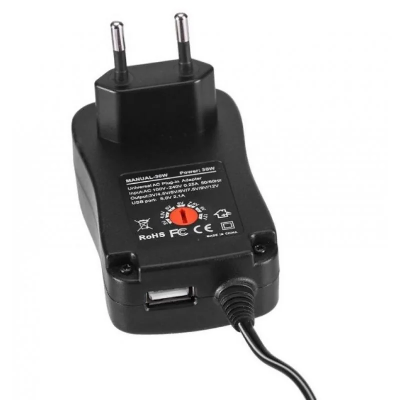 Toiteplokk 3-12 V 2,1 A, 30 W, PSE50245EU