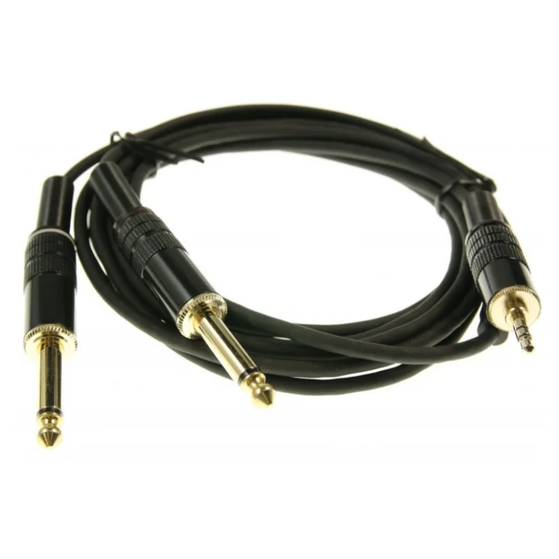 Кабель 3,5мм - 2x 6,35мм (3,0м)