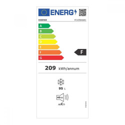 Морозильный ларь Hisense, 95 л, высота 86 см, белый, FC125D4AW1