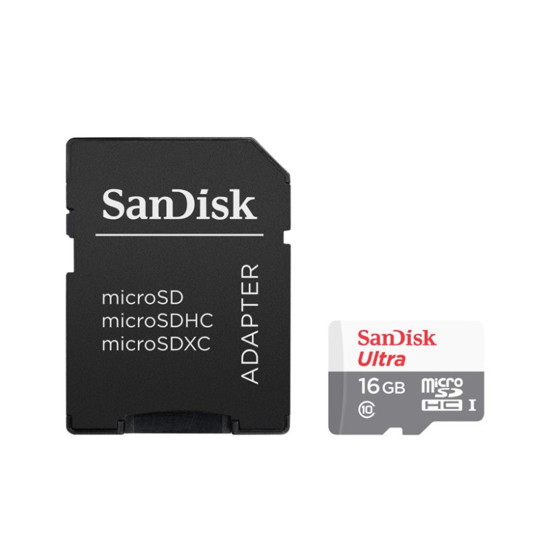 Карта памяти 16GB Sandisk, SDSQUNS-016G-GN3MA