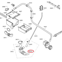 Патрубок для стиральной машины BOSCH, SIEMENS, 00494561