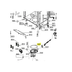 Nõudepesumasina põhja tihend 1740050300