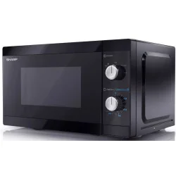 Микроволновая SHARP, 20 л, 800 Вт, черный, YC-MS01E-B
