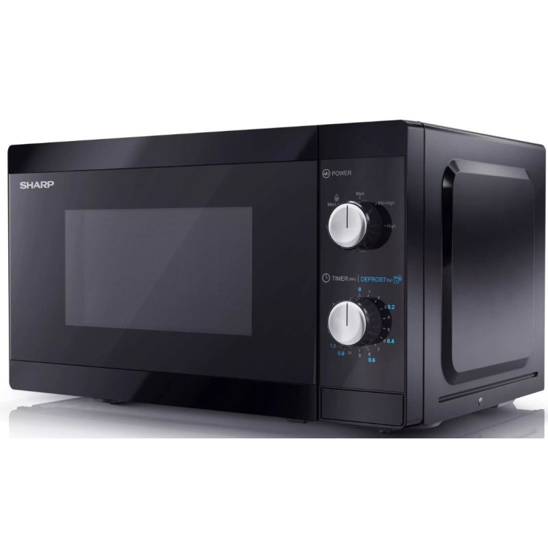 Mikrolaineahi SHARP, 20 L, 800 W, must, YC-MS01E-B