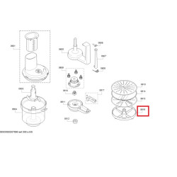 Держатель дисков для кухонного комбайна Bosch + соединительное крепление, 00656301
