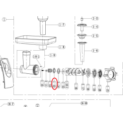 Уплотнительное кольцо для мясорубки STOLLAR BMG800/1-16-2