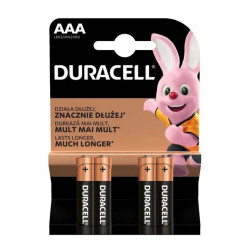 Батарейка Duracell AAA, 4 шт