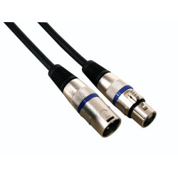 Профессиональный кабель XLR, разъем XLR - разъем XLR (10 м, черный)