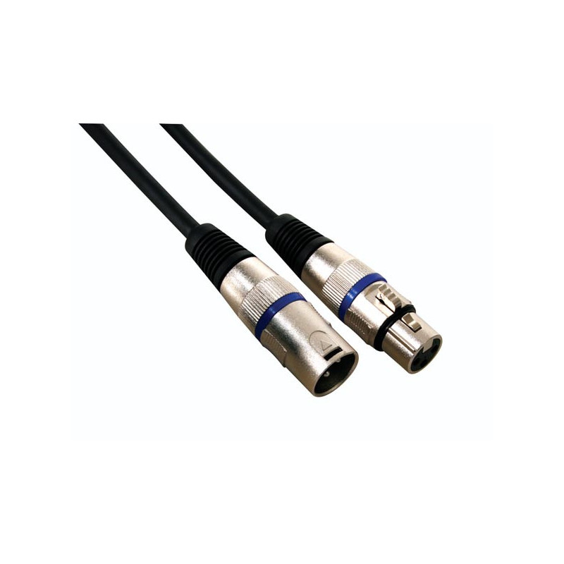 Профессиональный кабель XLR, разъем XLR - разъем XLR (10 м, черный)