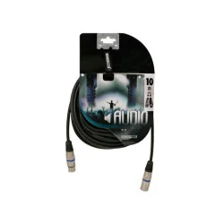 Профессиональный кабель XLR, разъем XLR - разъем XLR (10 м, черный)