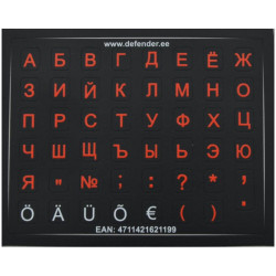 наклейка на клавиатуру RUS