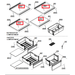 Полка стеклянная для холодильника BEKO 4638020100
