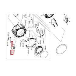 Pesumasina vooliku klamber DC72-00001H, 35mm