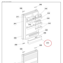 BEKO külmiku pudeliriiul 4807090400