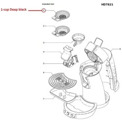 Philips padjakohvimasina padja hoidik (Senseo) 1-le padjale, 422225944212, 422225944211 Philips padjakohvimasina padja hoidik (Senseo) 1-le padjale, 422225944212, 422225944211