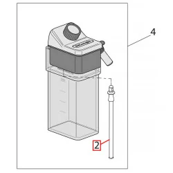 Трубка молочника неармированная для кофемашин Delonghi, 5313246091