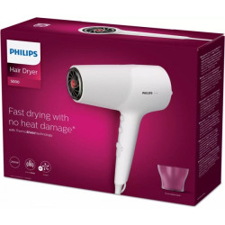 Фен Philips 5000 Series, 2100 Вт, ионная обработка, белый, BHD500/00