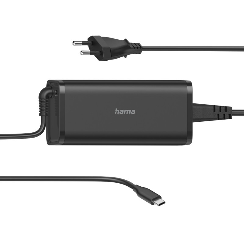 Адаптер питания для ноутбука Hama USB-C (92 Вт), 00200007