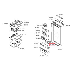 Полка на дверь холодильника Bosch 00266950
