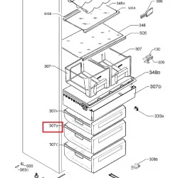 Ящик морозильной камеры Electrolux, AEG, ZANUSSI, средний, 8078753012