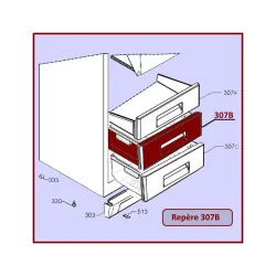 Ящик морозильной камеры Electrolux, AEG, ZANUSSI, средний, 8078753012