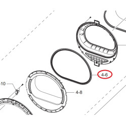 уплотнитель обрамления люка для сушильных машин Samsung Samsung, DC62-00696B