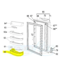 Snaige külmiku pudeliriiul D357234-D