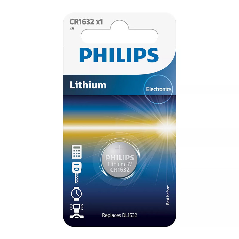 Батарейки Philips CR1632, 3V