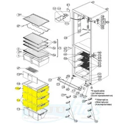 Ящик морозильной камеры D357260V2SN06 для холодильника Snaige